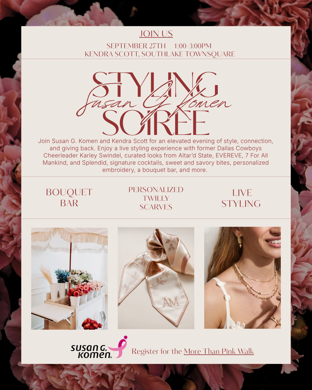 Styling for a Komen Soirée
