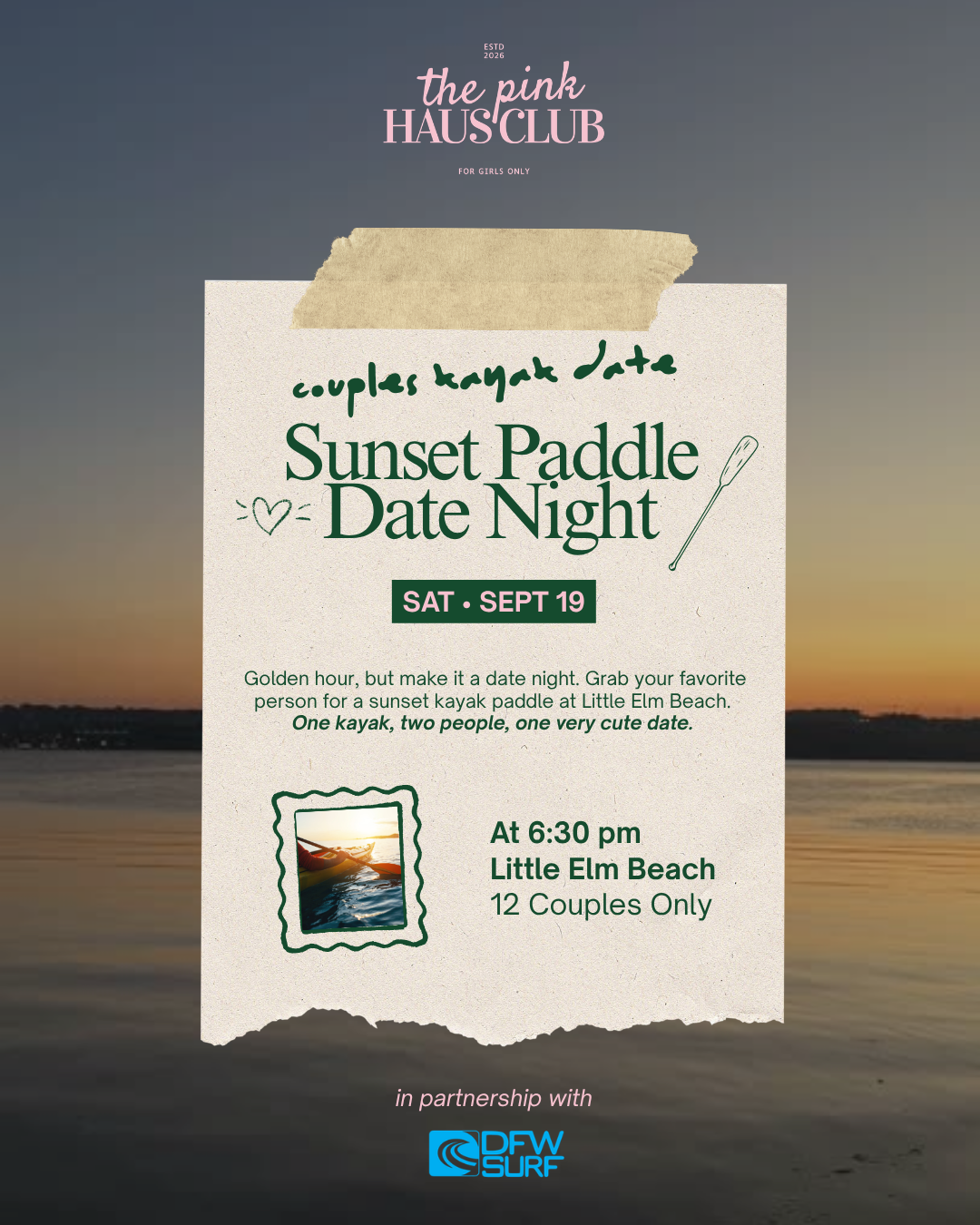 π
Sunset Paddle Date Night πΆπ