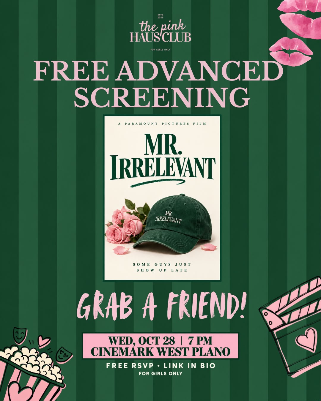FREE ADVANCE SCREENING — MR. IRRELEVANT