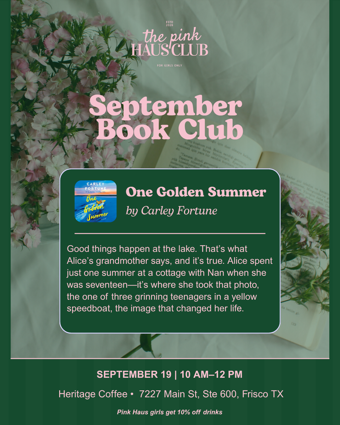 Book Club β September Meetup